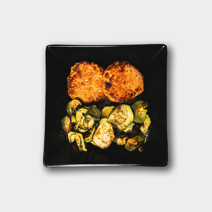 BURGER DI TACCHINO ARROSTO CON VERDURE
