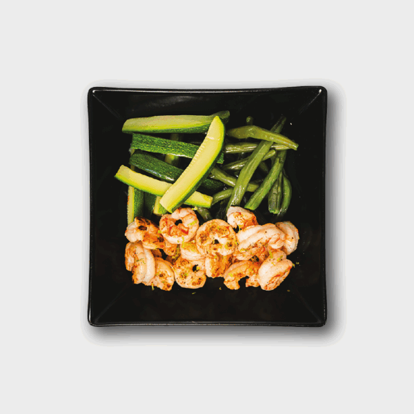 GAMBERI ARGENTINI AL LIME CON VERDURE