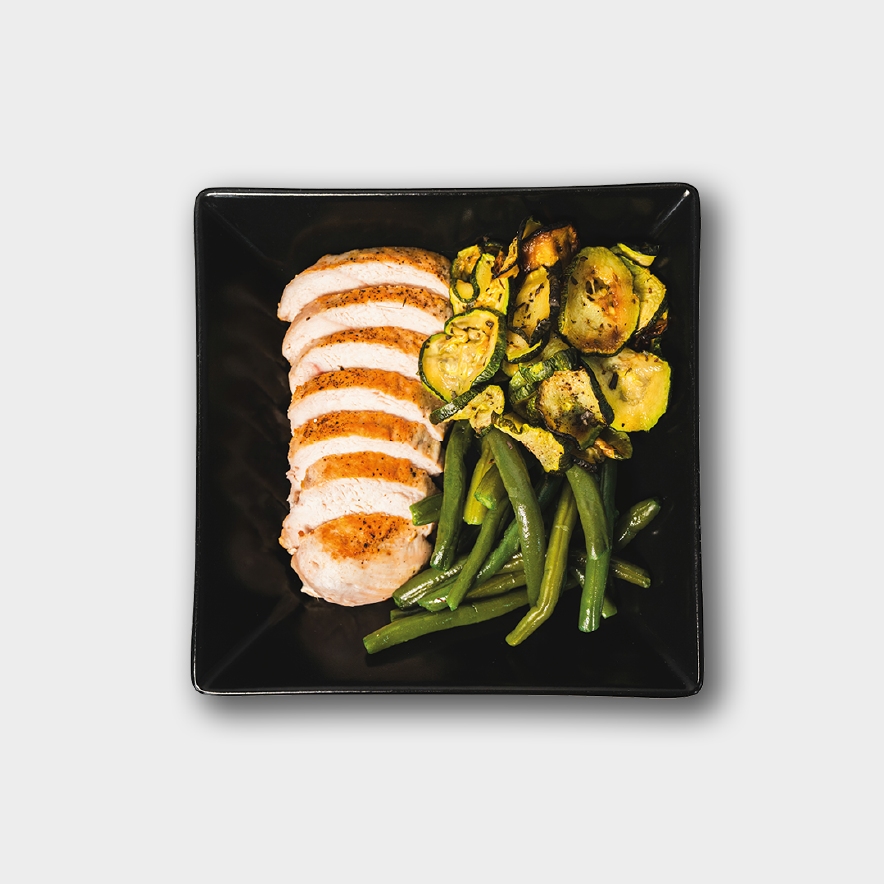 STRACCETTI DI POLLO GRIGLIATI CON VERDURE